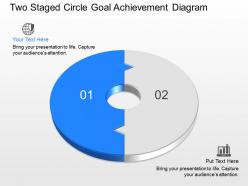 Sl two staged circle goal achievement diagram powerpoint template