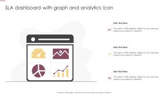 SLA Dashboard With Graph And Analytics Icon