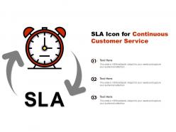 Sla icon for continuous customer service