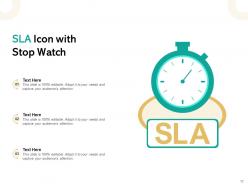 SLA Icon Postage Envelope Customer Service Continuous Agreement Provider