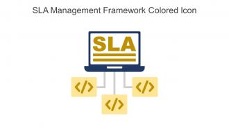 SLA Management Framework Colored Icon In Powerpoint Pptx Png And Editable Eps Format