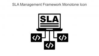 SLA Management Framework Monotone Icon In Powerpoint Pptx Png And Editable Eps Format