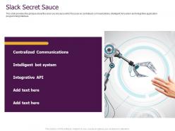Slack pitch deck secret sauce ppt powerpoint presentation visual aids professional