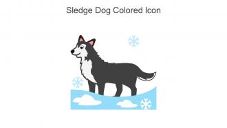 Sledge Dog Colored Icon In Powerpoint Pptx Png And Editable Eps Format
