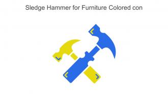 Sledge Hammer For Furniture Colored Con In Powerpoint Pptx Png And Editable Eps Format
