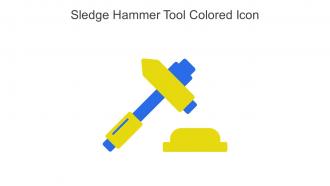 Sledge Hammer Tool Colored Icon In Powerpoint Pptx Png And Editable Eps Format