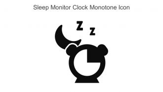 Sleep Monitor Clock Monotone Icon In Powerpoint Pptx Png And Editable Eps Format