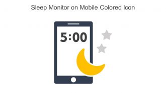 Sleep Monitor On Mobile Colored Icon In Powerpoint Pptx Png And Editable Eps Format
