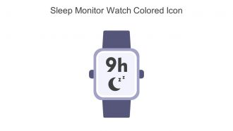 Sleep Monitor Watch Colored Icon In Powerpoint Pptx Png And Editable Eps Format