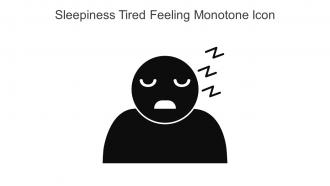 Sleepiness Tired Feeling Monotone Icon In Powerpoint Pptx Png And Editable Eps Format
