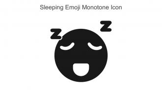 Sleeping Emoji Monotone Icon In Powerpoint Pptx Png And Editable Eps Format