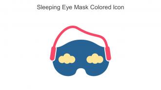 Sleeping Eye Mask Colored Icon In Powerpoint Pptx Png And Editable Eps Format