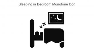 Sleeping In Bedroom Monotone Icon In Powerpoint Pptx Png And Editable Eps Format