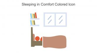 Sleeping In Comfort Colored Icon In Powerpoint Pptx Png And Editable Eps Format