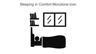 Sleeping In Comfort Monotone Icon In Powerpoint Pptx Png And Editable Eps Format