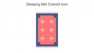Sleeping Mat Colored Icon In Powerpoint Pptx Png And Editable Eps Format