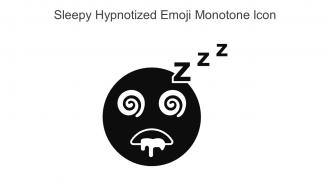 Sleepy Hypnotized Emoji Monotone Icon In Powerpoint Pptx Png And Editable Eps Format