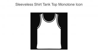 Sleeveless Shirt Tank Top Monotone Icon In Powerpoint Pptx Png And Editable Eps Format