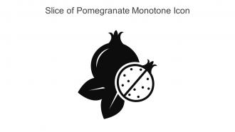 Slice Of Pomegranate Monotone Icon In Powerpoint Pptx Png And Editable Eps Format