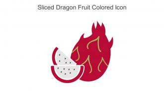 Sliced Dragon Fruit Colored Icon In Powerpoint Pptx Png And Editable Eps Format