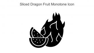 Sliced Dragon Fruit Monotone Icon In Powerpoint Pptx Png And Editable Eps Format