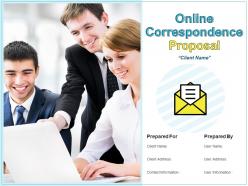 Online correspondence proposal powerpoint presentation slides