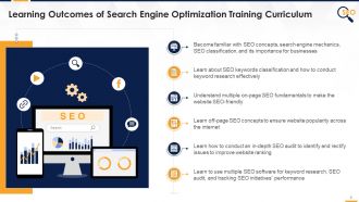 Comprehensive training curriculum on seo search engine optimization edu ppt Slide 02