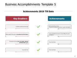 Business accomplishments powerpoint presentation slides
