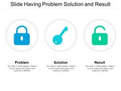 Slide having problem solution and result