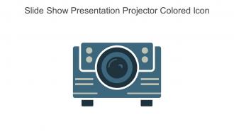 Slide Show Presentation Projector Colored Icon In Powerpoint Pptx Png And Editable Eps Format