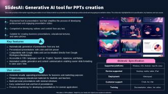 Slidesai Generative Ai Tool For Ppts Creation Best 10 Generative Ai Tools For Everything AI SS