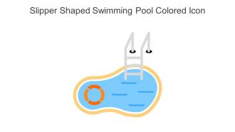Slipper Shaped Swimming Pool Colored Icon In Powerpoint Pptx Png And Editable Eps Format