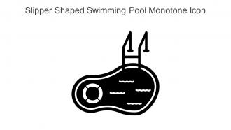 Slipper Shaped Swimming Pool Monotone Icon In Powerpoint Pptx Png And Editable Eps Format
