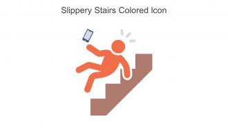 Slippery Stairs Colored Icon In Powerpoint Pptx Png And Editable Eps Format