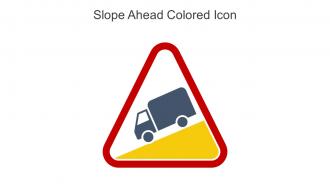 Slope Ahead Colored Icon In Powerpoint Pptx Png And Editable Eps Format