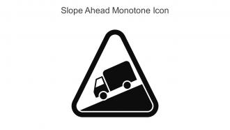 Slope Ahead Monotone Icon In Powerpoint Pptx Png And Editable Eps Format