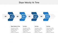Slope velocity vs time ppt powerpoint presentation visual aids ideas cpb