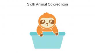 Sloth Animal Colored Icon In Powerpoint Pptx Png And Editable Eps Format