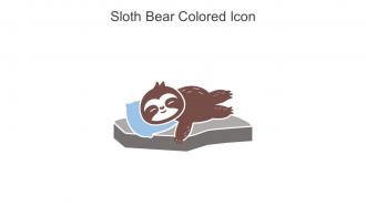 Sloth Bear Colored Icon In Powerpoint Pptx Png And Editable Eps Format