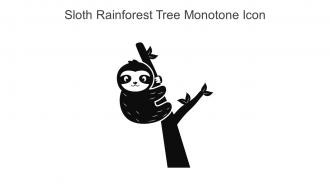 Sloth Rainforest Tree Monotone Icon In Powerpoint Pptx Png And Editable Eps Format