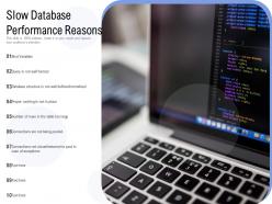 Slow database performance reasons