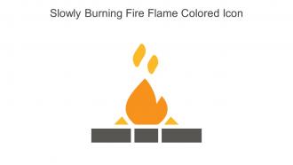 Slowly Burning Fire Flame Colored Icon In Powerpoint Pptx Png And Editable Eps Format