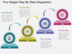 Sm Four Staged Step By Step Infographics Flat Powerpoint Design