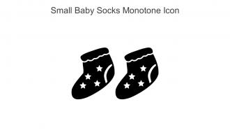 Small Baby Socks Monotone Icon In Powerpoint Pptx Png And Editable Eps Format