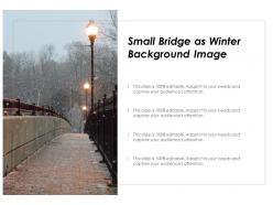 Small bridge as winter background image