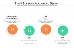Small business accounting system ppt powerpoint presentation portfolio files cpb