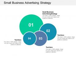 Small business advertising strategy ppt powerpoint presentation ideas cpb