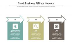 Small business affiliate network ppt powerpoint presentation inspiration graphic images cpb
