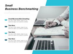 Small business benchmarking ppt powerpoint presentation ideas background designs cpb