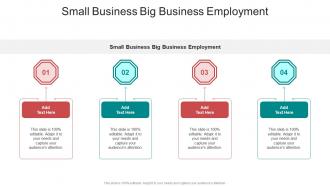 Small Business Big Business Employment In Powerpoint And Google Slides Cpb